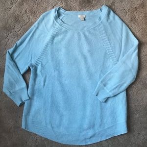 J. Crew baby blue sweater size L